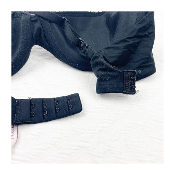 BUY 1 GET 1 FREE Victorias Secret 34c body by Victoria lined demi black soft nic - Picture 4 of 11